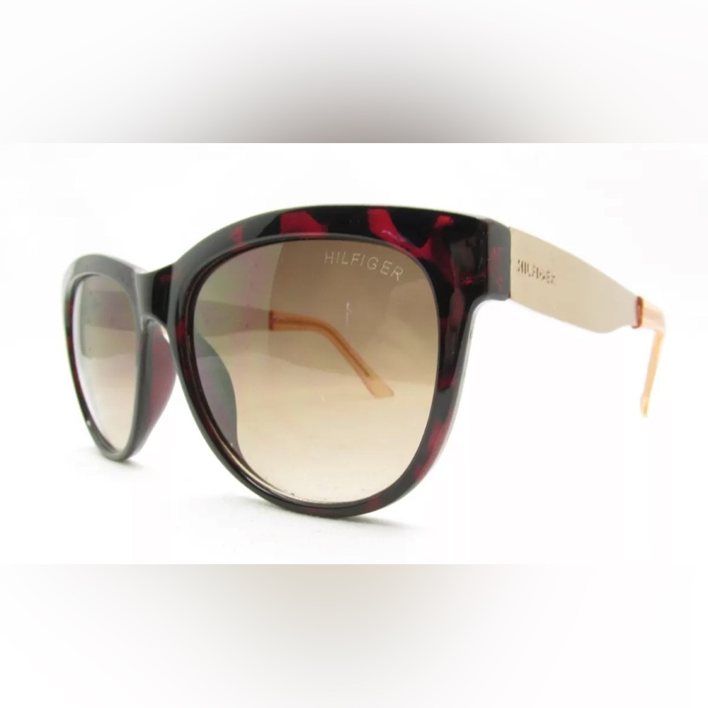 TOMMY HILFIGER AUDREY WP HORN RIM DESIGNER SUNGLASSES 56-135 117801